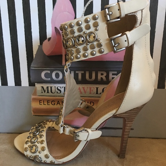 Aldo cream studded sandals - Picture 3 of 4